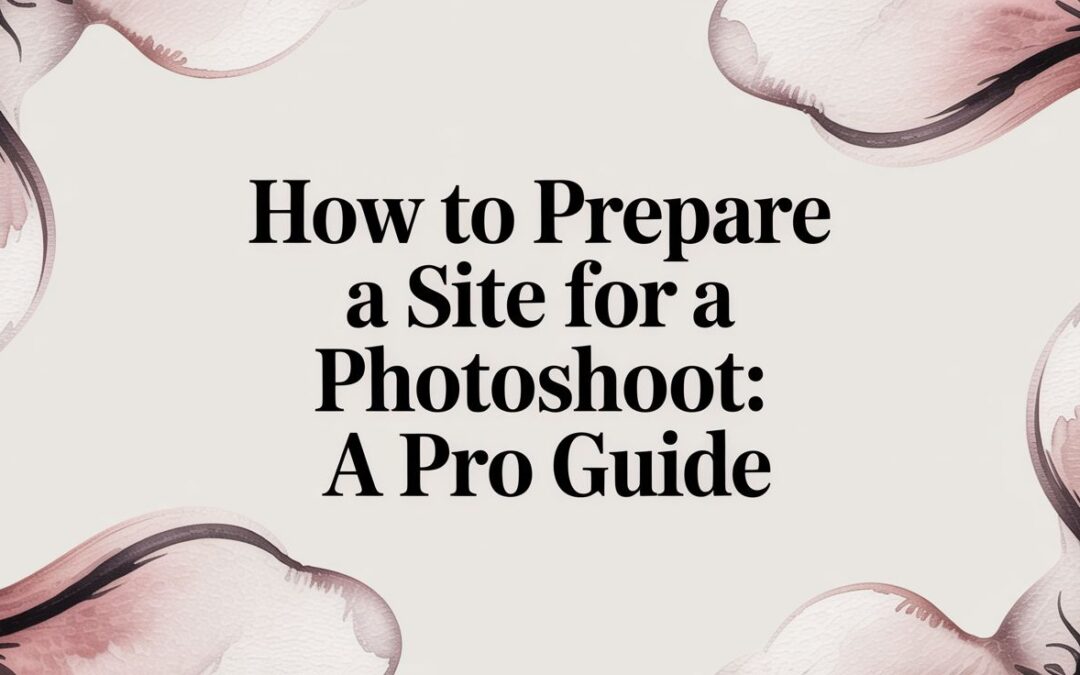 How to Prepare a Site for a Photoshoot: A Pro Guide