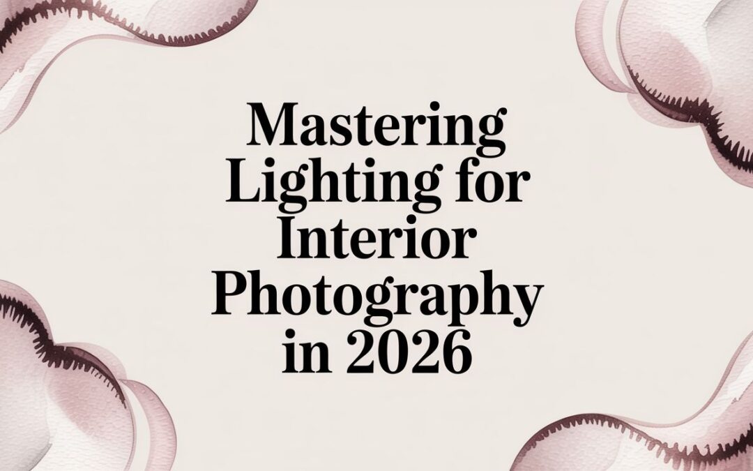 Mastering Lighting for Interior Photography in 2026