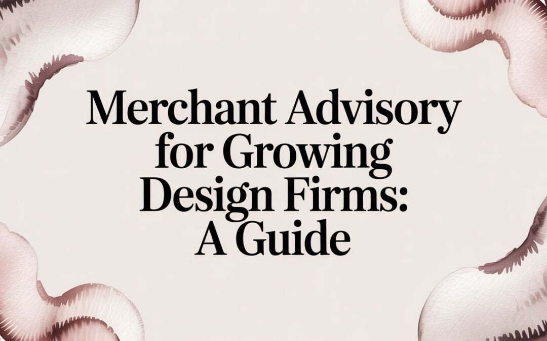 Merchant Advisory for Growing Design Firms: A Guide