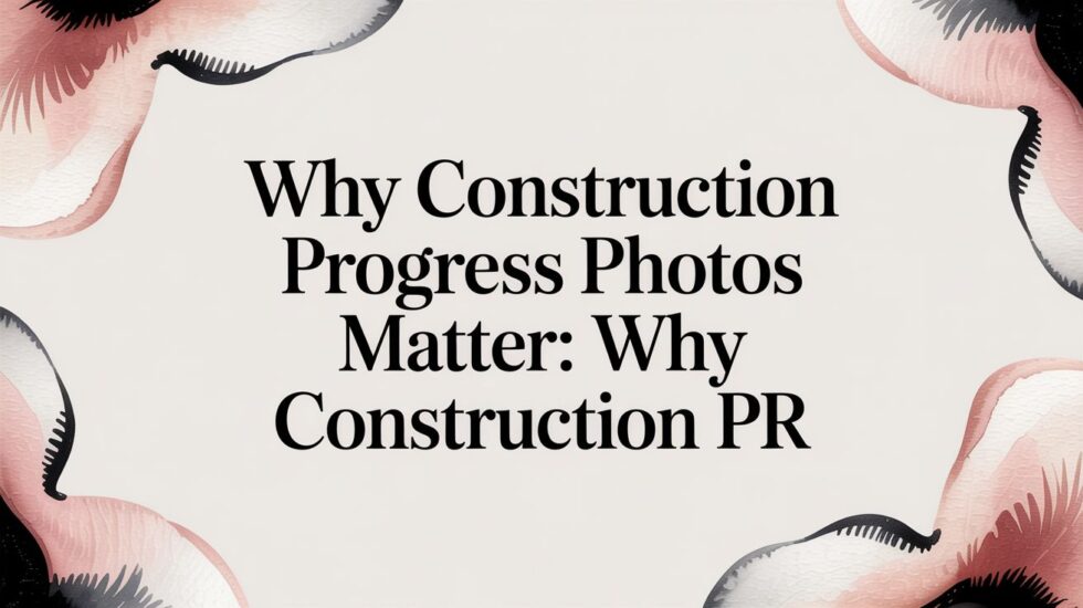 Why Construction Progress Photos Matter: Why Construction Pr