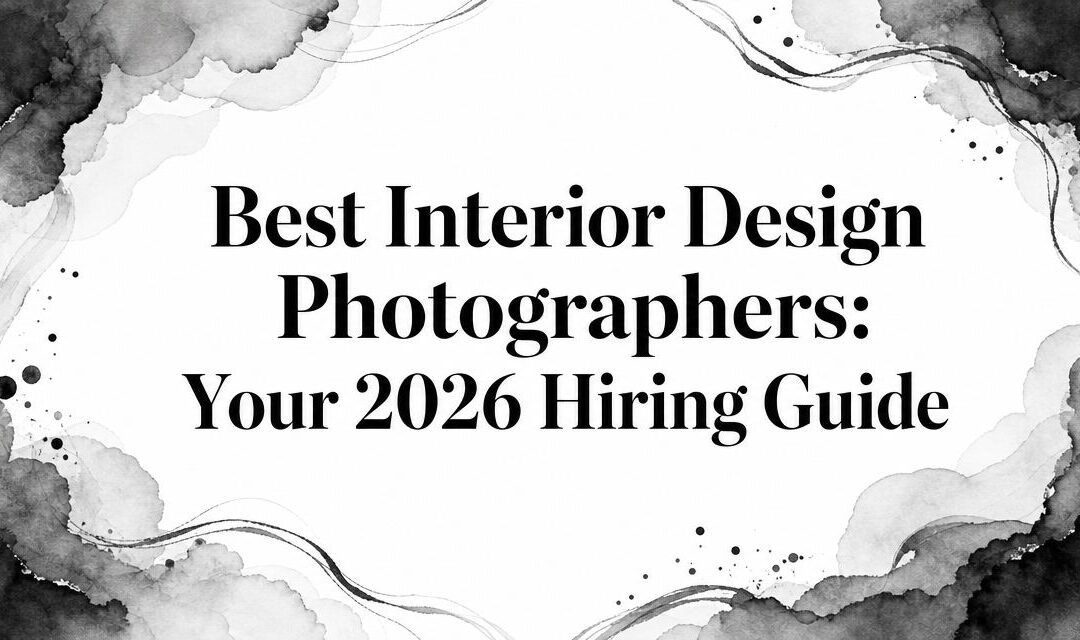 Best Interior Design Photographers: Your 2026 Hiring Guide