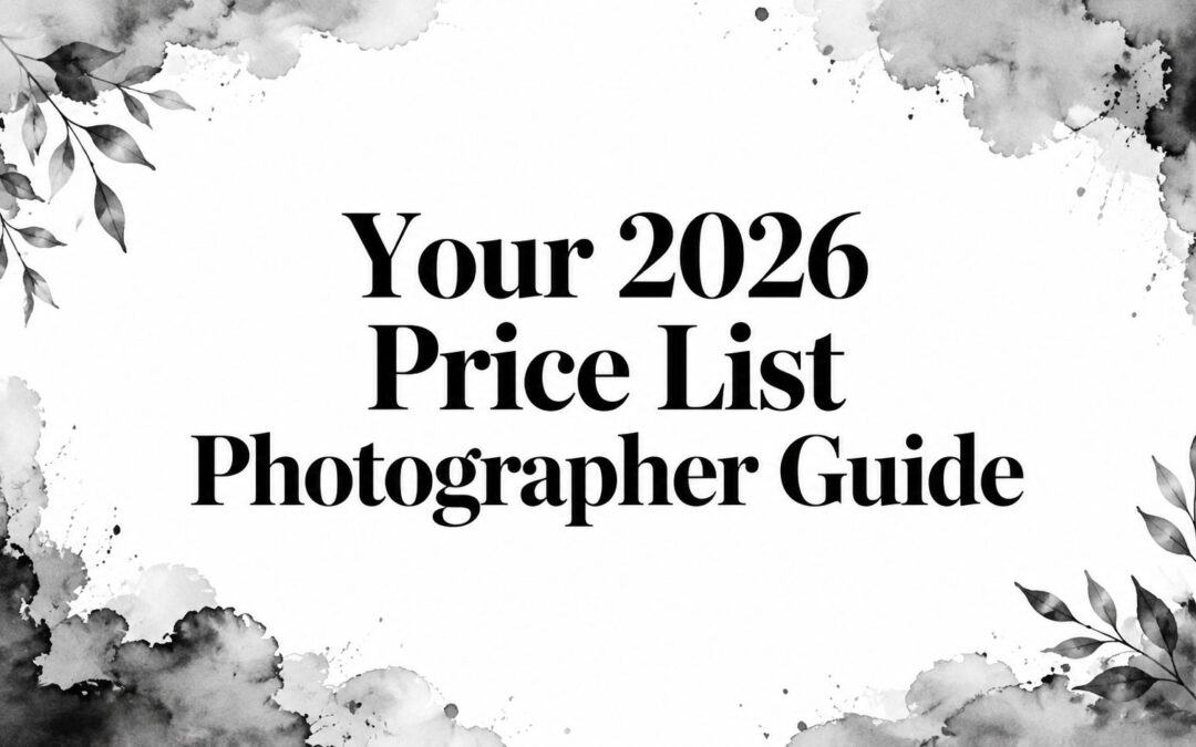 Your 2026 Price List Photographer Guide