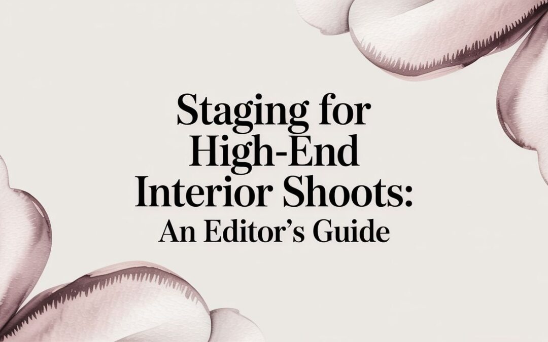 Staging for High-End Interior Shoots: An Editor’s Guide
