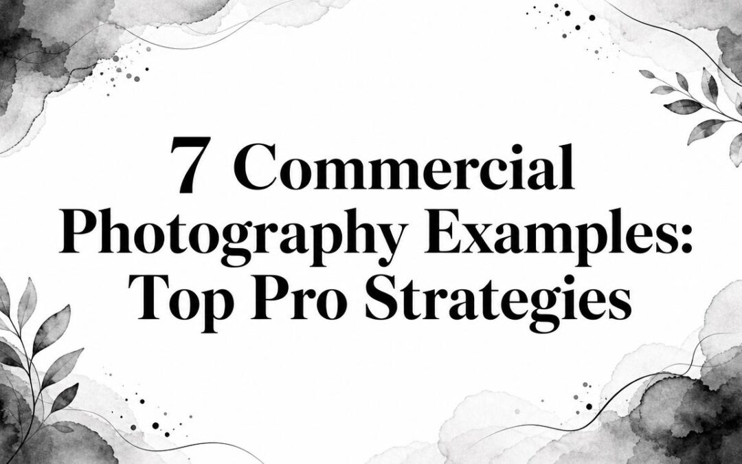 7 Commercial Photography Examples: Top Pro Strategies