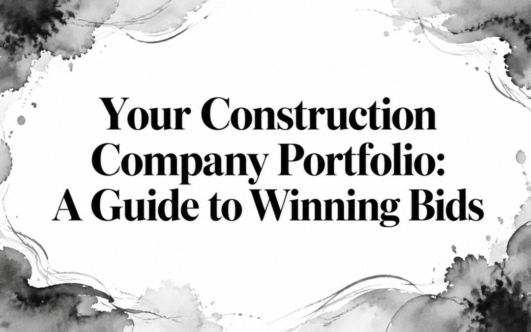 Your Construction Company Portfolio: A Guide to Winning Bids