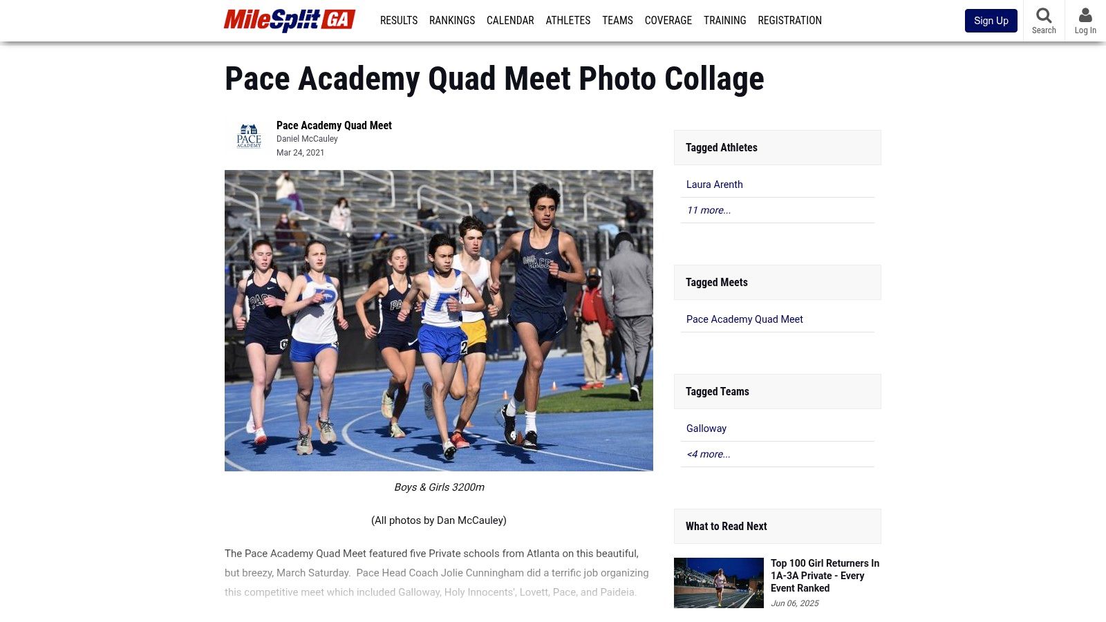 The Niche Sport Source: Georgia MileSplit