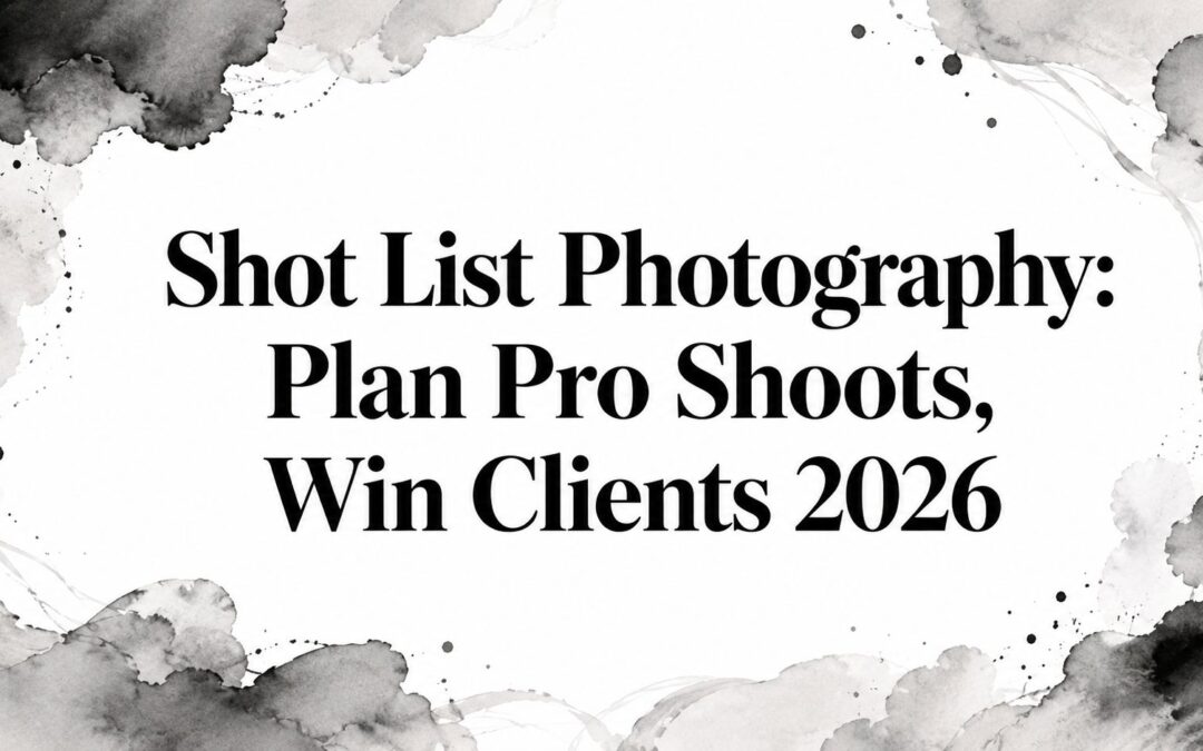 Shot List Photography: Plan Pro Shoots, Win Clients 2026