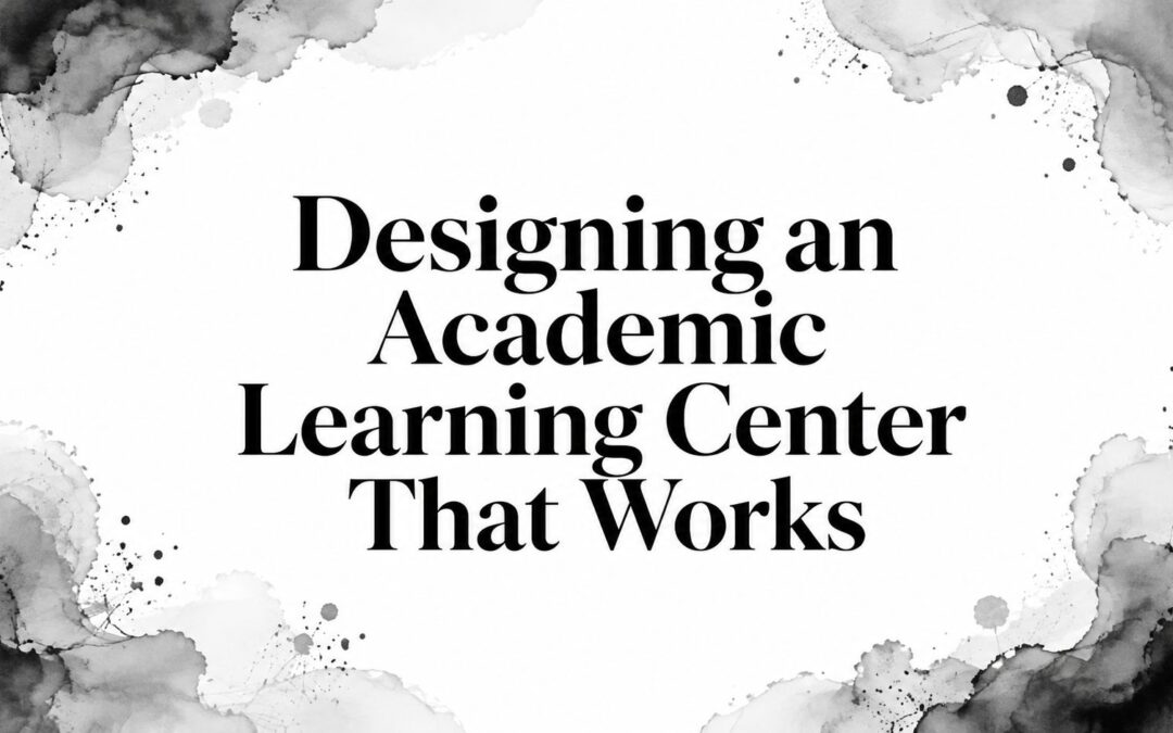 Designing an Academic Learning Center That Works