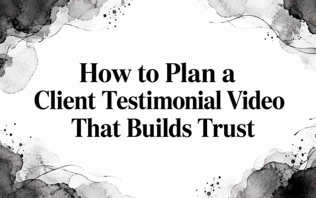 How to Plan a Client Testimonial Video That Builds Trust