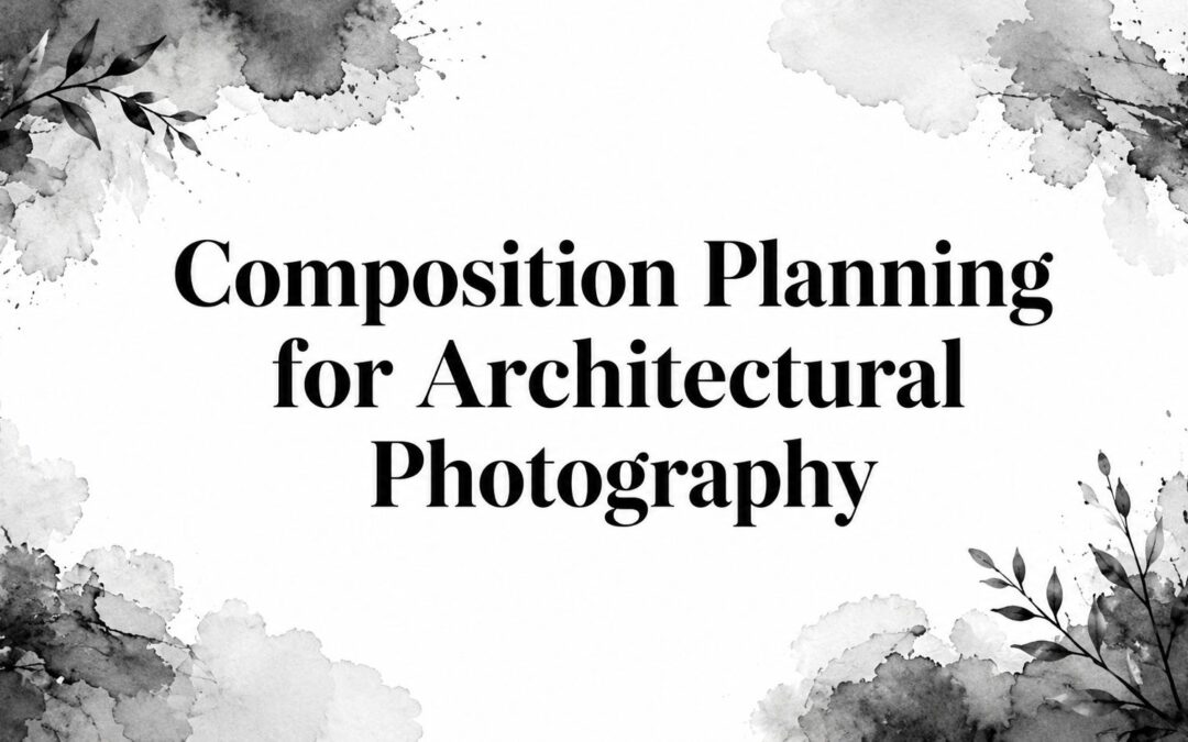 Composition Planning for Architectural Photography