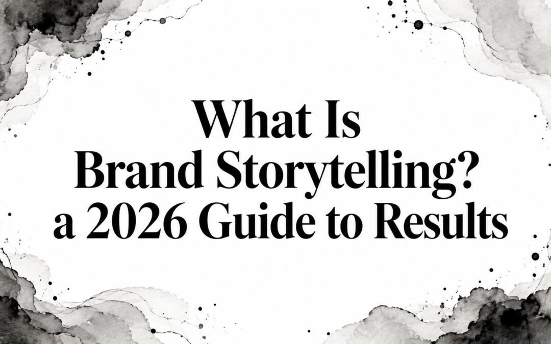 What Is Brand Storytelling? a 2026 Guide to Results