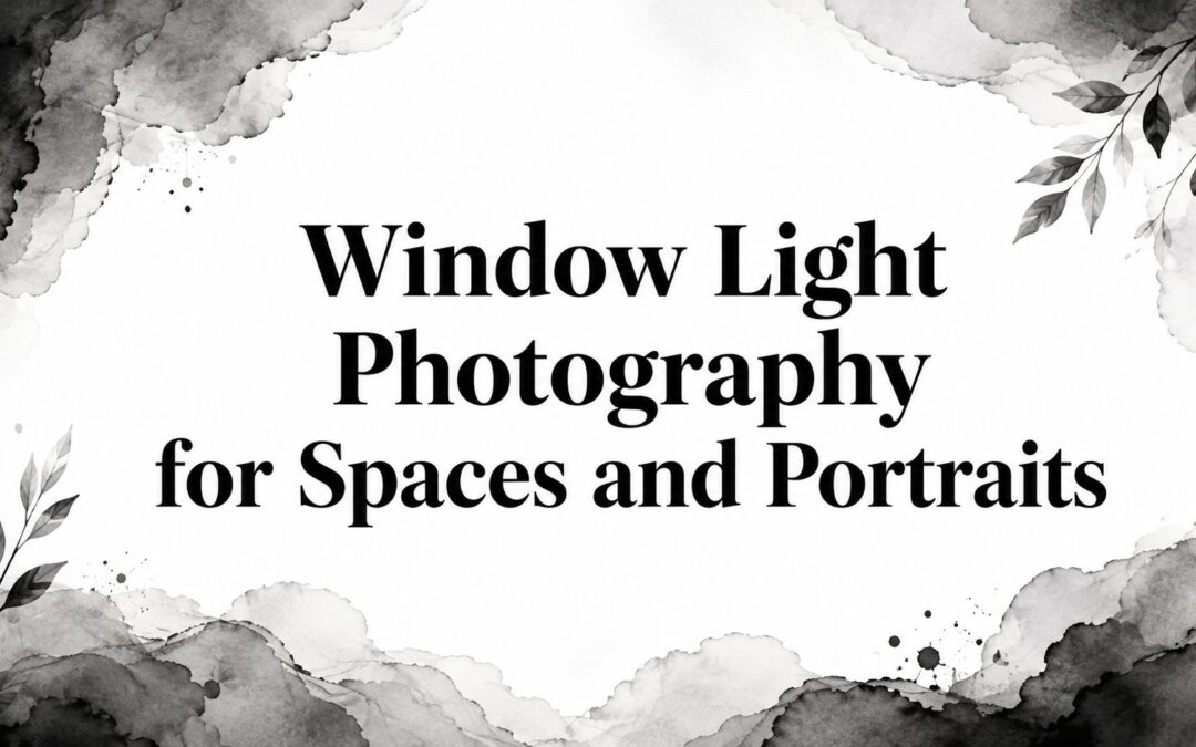 Window Light Photography for Spaces and Portraits
