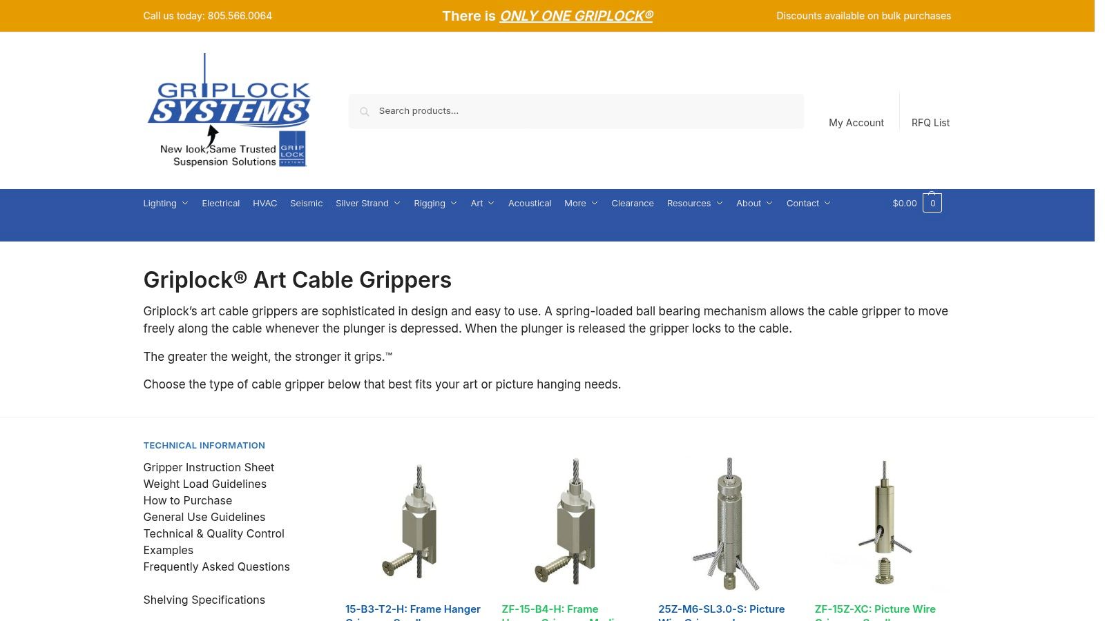 Griplock Systems Hook and Frame Hanger Grippers